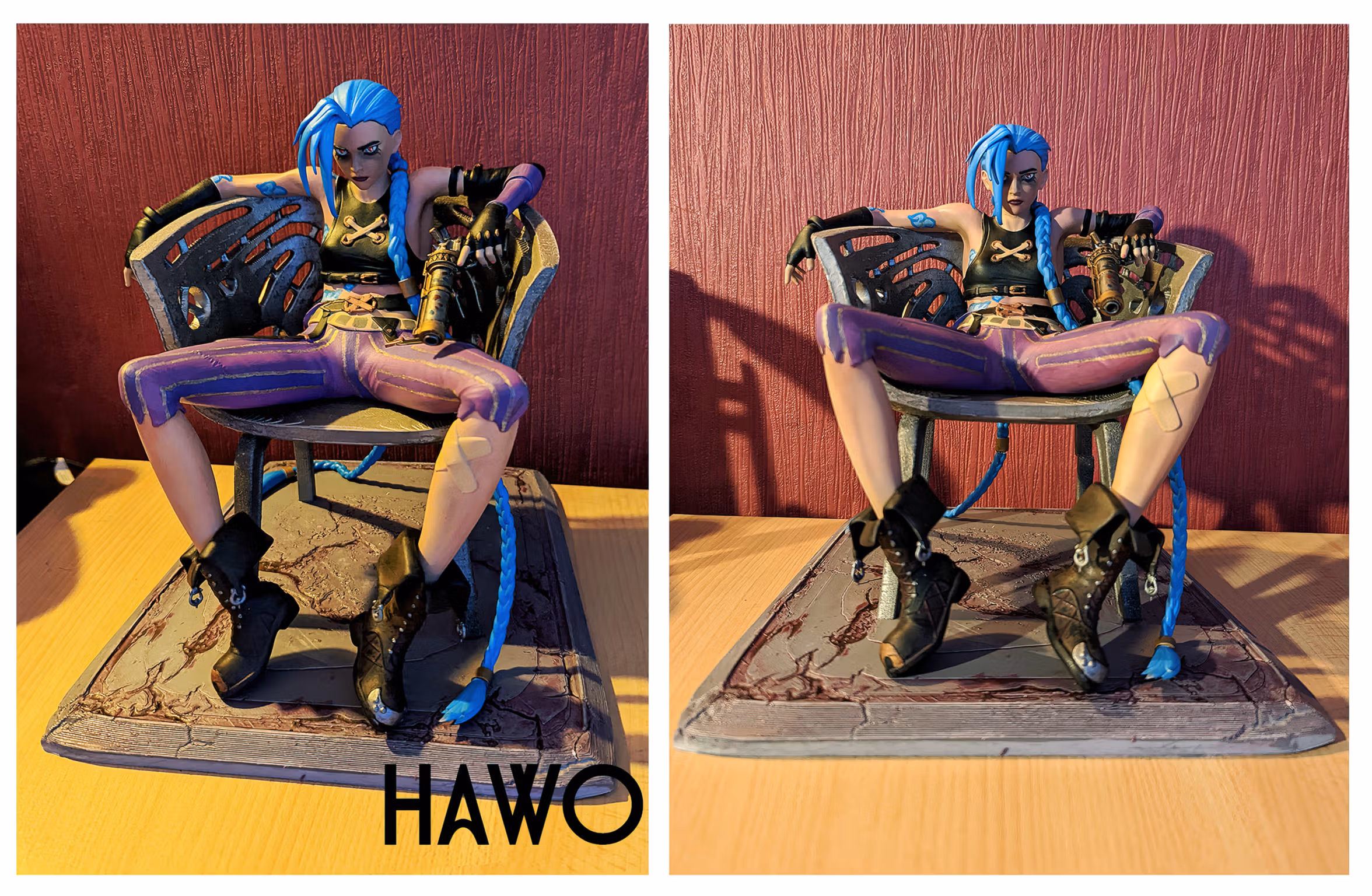 Jinx Statue | Arcane Fanart von Hawo SFW 3d printed statue,3d printed,league of legends,3d printed figure,Jinx Statue