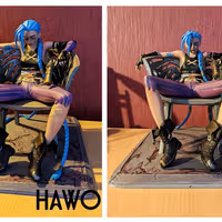 Jinx Statue | Arcane Fanart von Hawo SFW 3d printed statue,3d printed,league of legends,3d printed figure,Jinx Statue