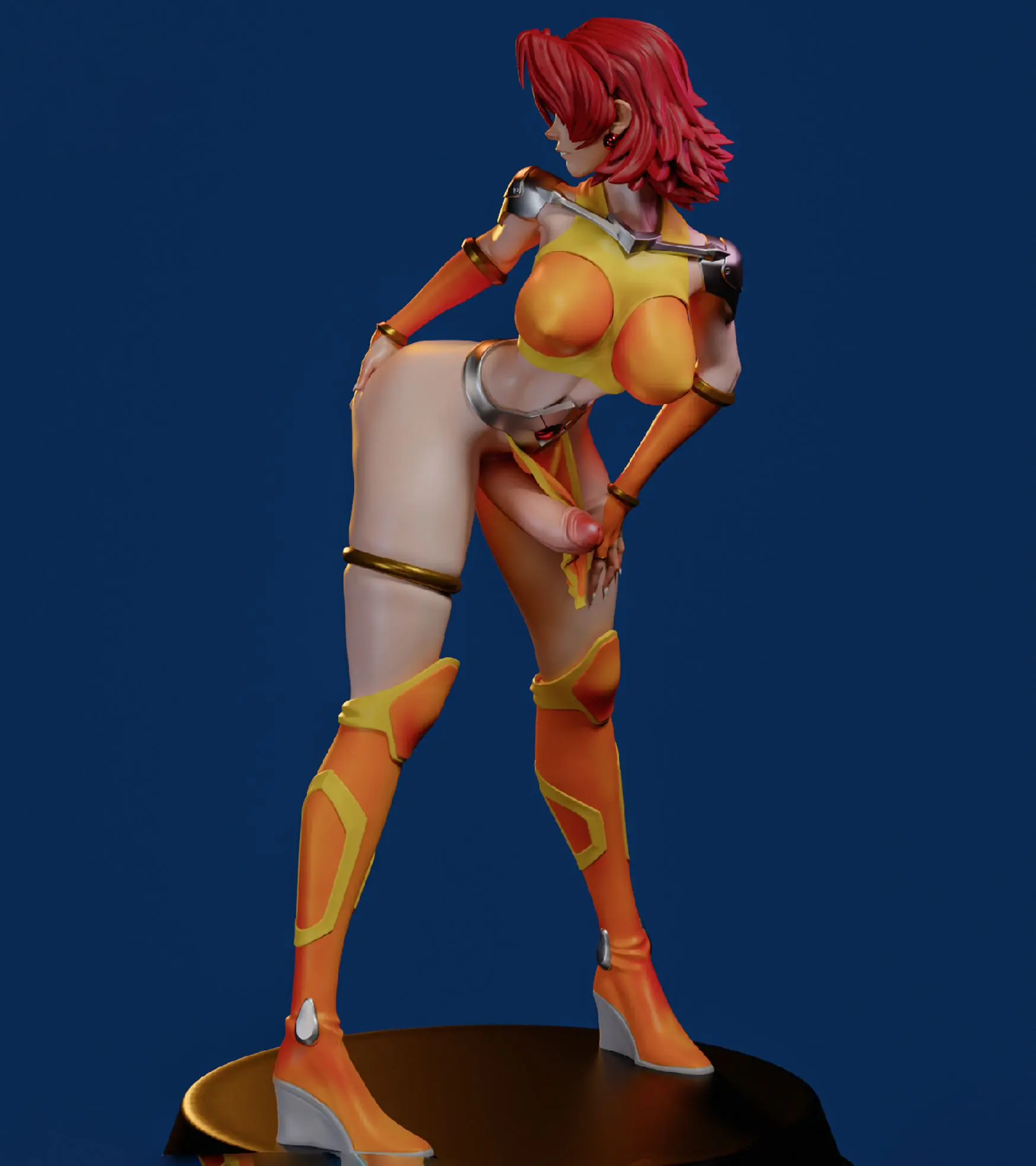 Karin Statue | Mahou Kaiju Fanart von Freyas Fantasys NSFW,Futa 3d printed statue,3d printed,3d printed figure,Mahou Kaiju Statue,Angel Blade Statue,Karin Statue,nsfw statue,futa figurines,futanari figurines,futanari statue,futa statue