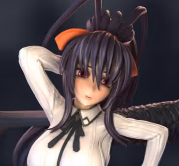 Akeno Himejima Statue | High School DxD Fan Art by Azerama SFW,NSFW 3d printed,3d printed statue,nsfw statue,Akeno Himejima statue,High School DxD statue