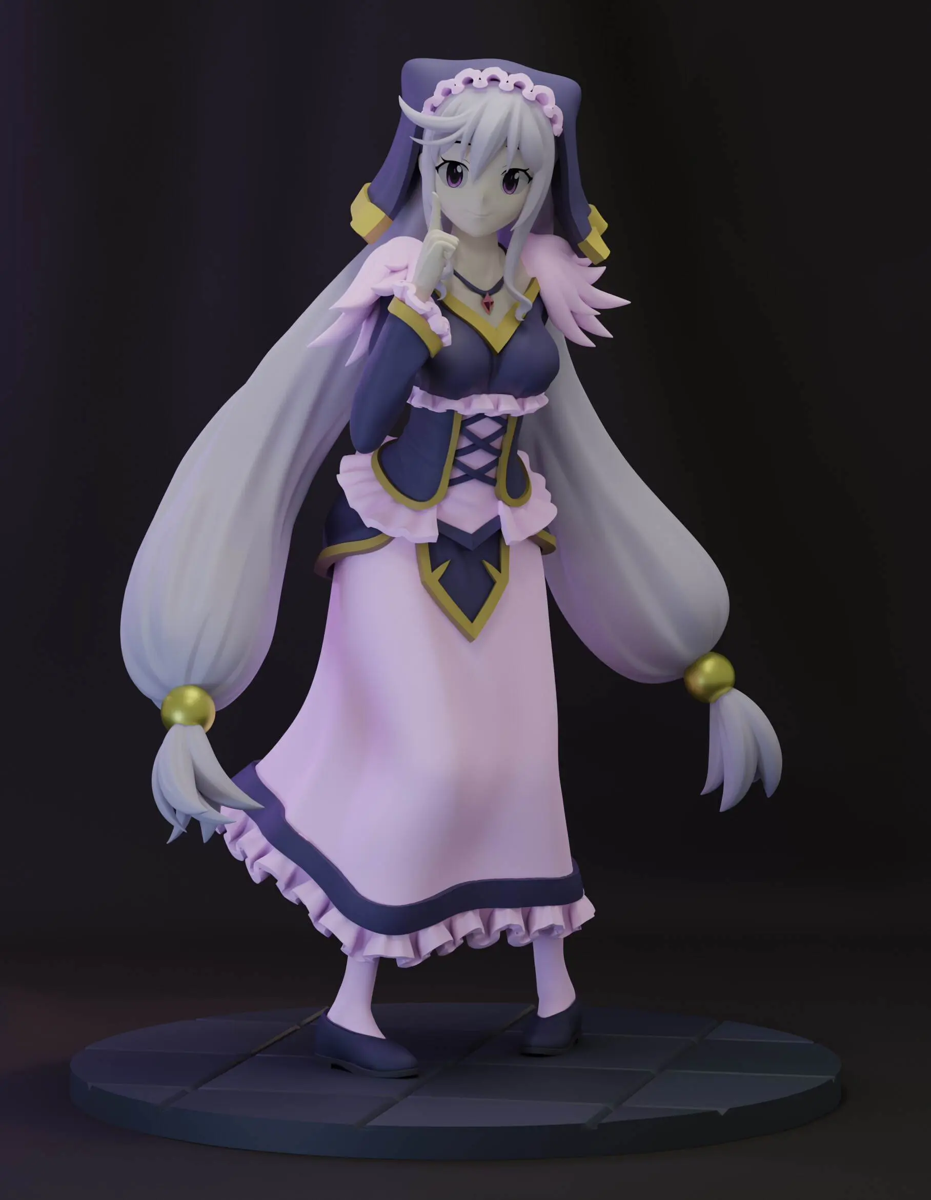 Lady Eris Statue | KonoSuba Fanart von MoonFigures SFW 3d printed,3d printed statue,Eris Statue,konosuba statue,3d printed figure