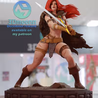 Red Sonja Statue | Marvel Fanart von 3Dmoonn SFW,NSFW 3d printed statue,3d printed,nsfw statue,3d printed figure,Red Sonja Statue,Marvel statue