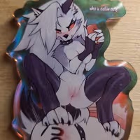 Loona Femdom Keychain | Helluva Boss Acrylic Keychain NSFW loona nsfw,loona keychain,furry keychain,Helluva Boss,nsfw keychain