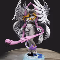 Angewomon Furry Statue | Digimon Fan Art by Anyonensfw SFW,NSFW 3d printed statue,3d printed,nsfw statue,3d printed figure,Angewomon Statue,furry statue,Digimon Statue