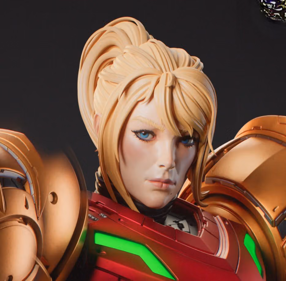 Samus Statue | Metroid Fan Art by Bulkamancer SFW 3d printed statue,3d printed,Samus Statue,3d printed figure,Metroid statue