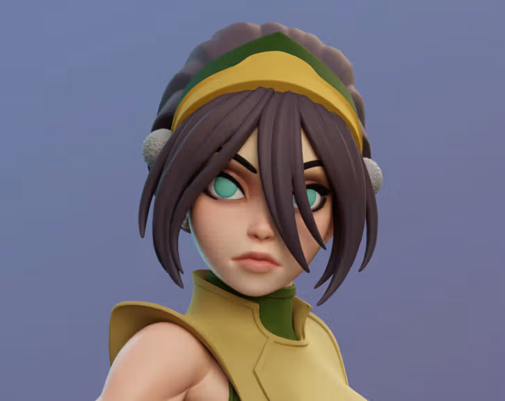 Statua Toph Beifong | Avatar Last Airbender Fan art di Dinamuuu3d SFW,NSFW 3d printed statue,3d printed,Toph Beifong Statue ,3d printed figure,nsfw statue,Avatar Last Airbender statue