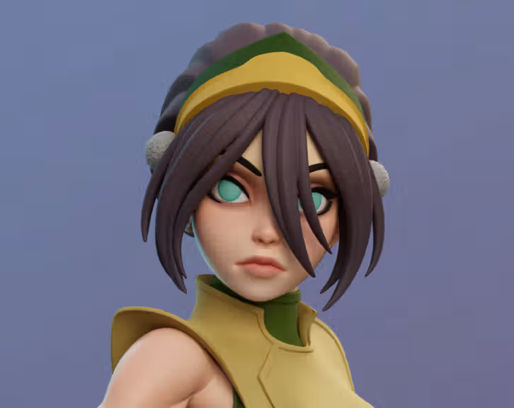 Toph Beifong Statue | Avatar Last Airbender Fan Art by Dinamuuu3d SFW,NSFW 3d printed statue,3d printed,Toph Beifong Statue ,3d printed figure,nsfw statue,Avatar Last Airbender statue