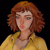 April O'Neil Statue | Teenage Mutant Ninja Turtles Fanart von Momoji3d SFW,NSFW 3d printed statue,3d printed,nsfw statue,Teenage Mutant Ninja Turtles statue,April O'Neil statue