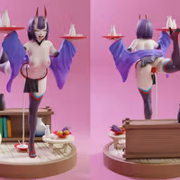 Statue Shuten Douji | Fate Grand Order Fan art par KiTNo SFW,NSFW 3d printed statue,3d printed figure,nsfw statue,Shuten Douji statue,Fate Grand Order statue