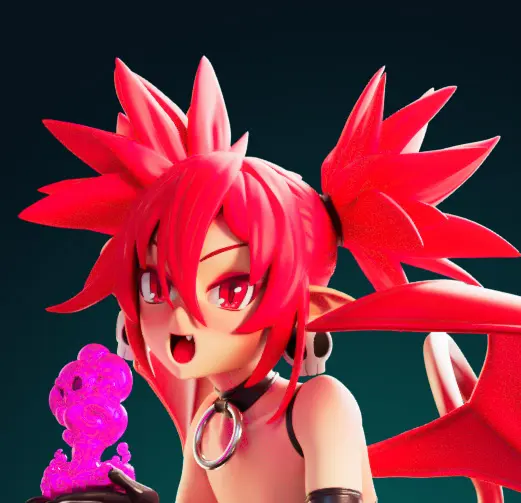 Statua Etna | Disgaea Fan art di Officer Rhu SFW,NSFW,Futa 3d printed statue,3d printed figure,Etna statue,futa statue,Disgaea statue,nsfw statue,futa figurines,futanari figurines,futanari statue