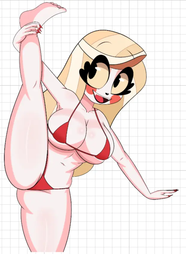 Pegatina Charlie Split | Hazbin Hotel Pegatina de vinilo SFW,NSFW,Futa Hazbin Hotel sticker,nsfw sticker,Charlie stickers,futa sticker,futanari sticker