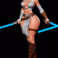 Jedi Girl Statue | Star Wars Fan Art by Digital Dark SFW,NSFW 3d printed statue,3d printed,nsfw statue,3d printed figure,Jedi Girl Statue,Star Wars