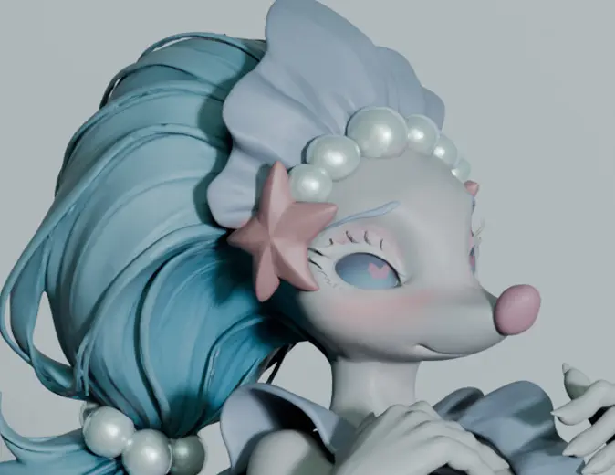Primarina Statue | Pokemon Fan Art by SpiderFlameFigures NSFW 3d printed statue,3d printed,nsfw statue,3d printed figure,Primarina statue,Pokemon statue,furry statue