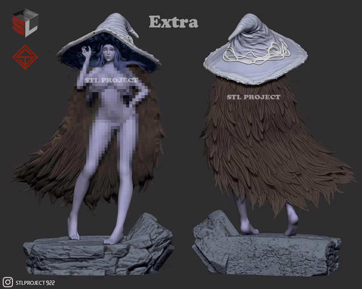Statue Ranni | Elden Ring Fan art par Stlproject SFW,NSFW 3d printed statue,3d printed,nsfw statue,3d printed figure,Ranni statue,Elden Ring statue