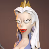 Dagmar Statue | Disenchantment Fan Art by TorridaMinis SFW,NSFW 3d printed,3d printed statue,nsfw statue,3d printed figure,Disenchantment Statue,Dagmar Statue