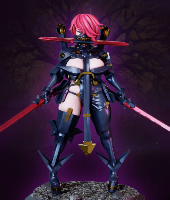 Pirate Hunter Zhoro Miniature |  Cyberpunk2077 Fan Art by Gaz Minis SFW,NSFW 3d printed,miniature,Cyberpunk2077 miniature,nsfw miniature,Pirate Hunter Zhoro,3d printed miniature