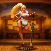 Maid Darkness Statue | Konosuba Fan Art by Tarsis SFW 3d printed,3d printed statue,Maid Darkness Statue,Konosuba statue,3d printed figure,sfw statue
