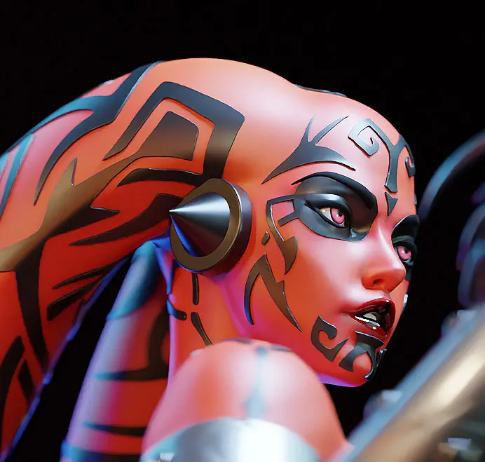 Darth Talon Statue | Star Wars Fanart von E.S Monster SFW,NSFW 3d printed statue,3d printed,nsfw statue,3d printed figure,Darth Talon Statue,Star Wars statue