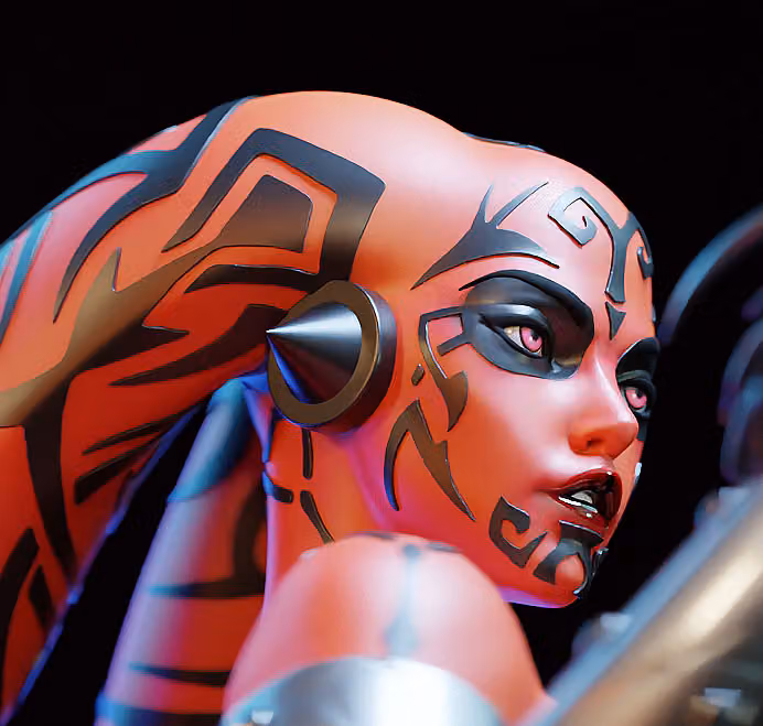 Darth Talon Statue | Star Wars Fan Art by E.S Monster SFW,NSFW 3d printed statue,3d printed,nsfw statue,3d printed figure,Darth Talon Statue,Star Wars statue