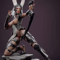 Fran Statue | Final Fantasy Fan Art by Anyonensfw SFW,NSFW,Futa 3d printed,3d printed statue,nsfw statue,futa statue,furry statue,Fran Statue,Final Fantasy Statue,futa figurines,futanari figurines,futanari statue