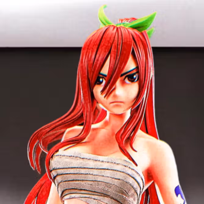 Erza Scarlet Statue | Fairy Tail Fan Art by PEACHFIGURE SFW,NSFW 3d printed statue,3d printed,nsfw statue,3d printed figure,Erza Scarlet statue,Fairy Tail statue