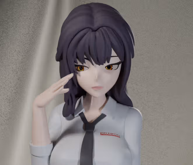 Marciana Statue | NIKKE Fan Art by FunserviceSTL SFW,NSFW,Futa 3d printed statue,nsfw statue,Marciana statue,NIKKE statue,3d printed figure,3d printed,futa statue,futa figurines,futanari figurines,futanari statue