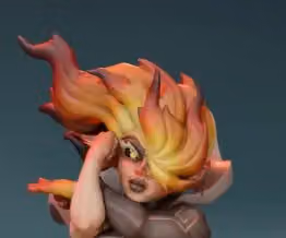 Fire Genasi Fighter Miniature | DnD Fan Art by Jigglystix SFW,NSFW 3d printed,miniature,dnd miniature,Fire Genasi Fighter,3d printed miniature,nsfw miniature