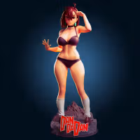 Momo Ayase Statue | Dandadan Fan Art by Officer Rhu SFW,NSFW,Futa 3d printed,Momo Ayase statue,futa statue,Dandadan statue,nsfw statue,futa figurines,futanari figurines,futanari statue