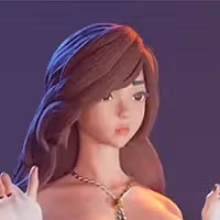 Cute girl in a towel_d Statue | Original Fan Art by CHAGARIN NSFW null