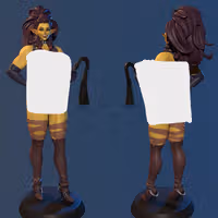 Trisa Orc Dominant Statue | DnD Fanart von Studio Sol Union NSFW,Futa 3d printed statue,3d printed,nsfw statue,futa statue,futa figurines,futanari figurines,futanari statue,3d printed figure,Trisa Orc Dominant Statue ,dnd statue