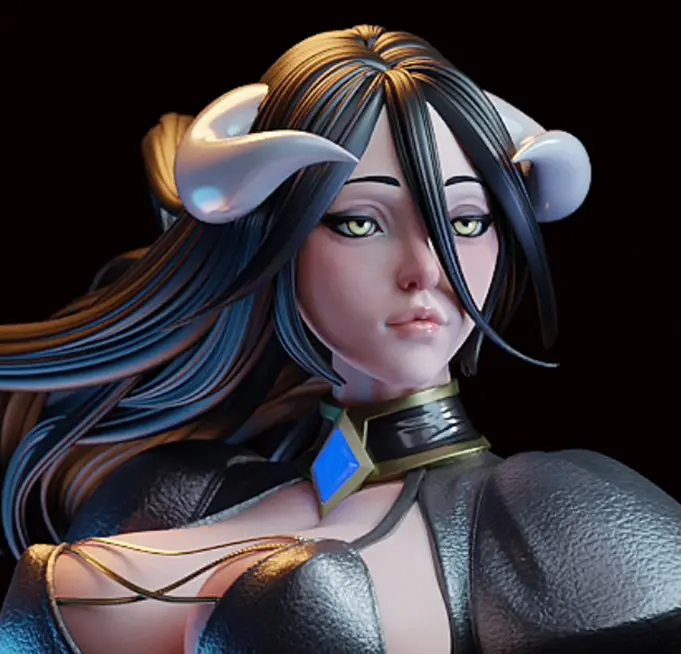 Albedo Statue | Overlord Fanart von E.S Monster SFW,NSFW 3d printed statue,3d printed,nsfw statue,3d printed figure,Overlord Statue,Albedo Statue