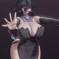 Hex Maniac Statue | Pokemon Art by Rushzilla SFW,NSFW 3d printed statue,3d printed,3d printed figure,Hex Maniac Statue,Pokemon Statue,nsfw statue