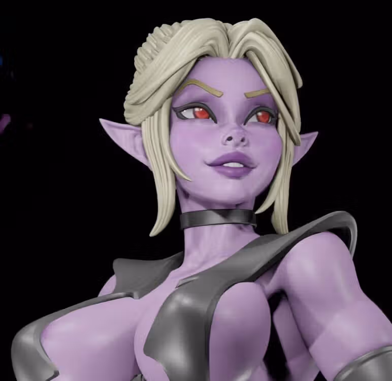 Minthara Statue | Baldur's Gate 3 Fan Art by Digital Dark SFW,NSFW,Futa 3d printed statue,3d printed,nsfw statue,futa statue,futa figurines,futanari figurines,futanari statue,3d printed figure,Minthara Statue