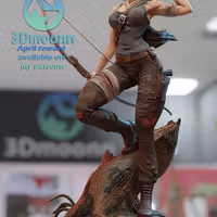 Lara Croft Statue | Tomb Raider Fanart von 3Dmoonn SFW,NSFW 3d printed statue,3d printed,nsfw statue,3d printed figure,Lara Croft Statue,Tomb Raider statue