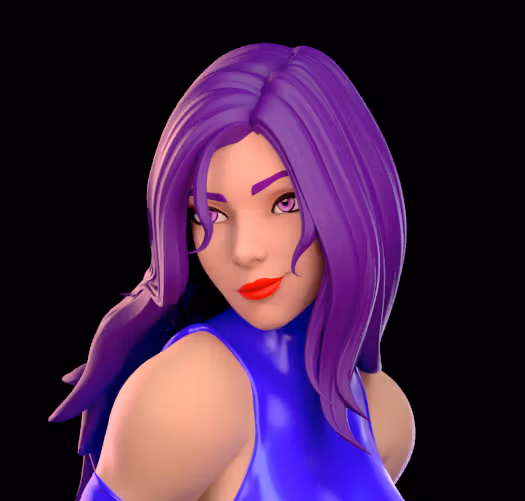 Statue Psylocke | Marvel Fan art par Azaak3d SFW 3d printed statue,3d printed,sfw statue,Marvel statue,Psylocke statue