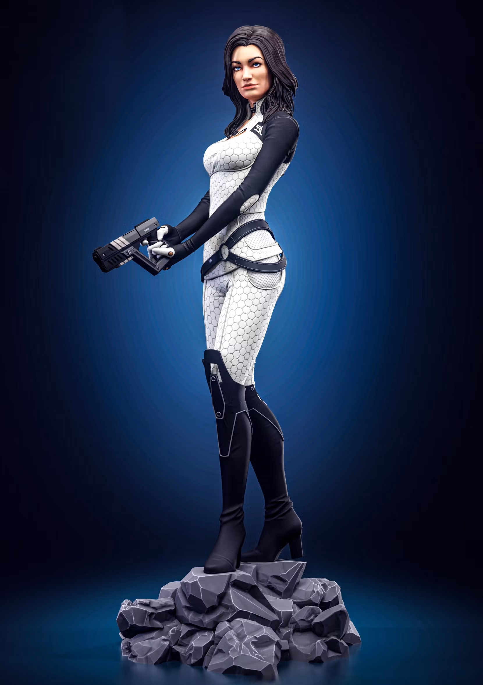 Miranda Statue | Mass Effect Fanart von H3LLCREATOR SFW 3d printed statue,Mass Effect,3d printed,Miranda Statue,3d printed figure