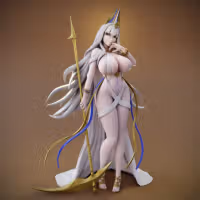 Scylla Statue | Azur Lane Fan Art by FunserviceSTL SFW,NSFW,Futa 3d printed statue,nsfw statue,Scylla statue,Azur Lane,3d printed figure,3d printed,futa figurines,futanari figurines,futa figurines,futa statue