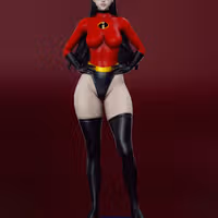 Violet Parr Statue | The Incredibles Fanart von Shadaloo SFW,NSFW 3d printed statue,3d printed,nsfw statue,Violet Parr statue,The Incredibles statue