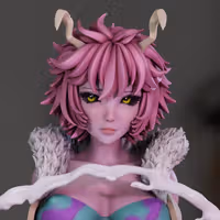 Figura Mina Ashido | My Hero Academia Fanart autorstwa Momoji3d SFW,NSFW 3d printed,3d printed statue,nsfw statue,Mina Ashido statue,My Hero Academia statue