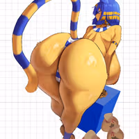 Ankha Dat Ass Furry Sticker | Animal Crossing Vinyl Sticker SFW sfw sticker,stickers,Ankha Dat Ass sticker,Animal Crossing sticker,furry sticker