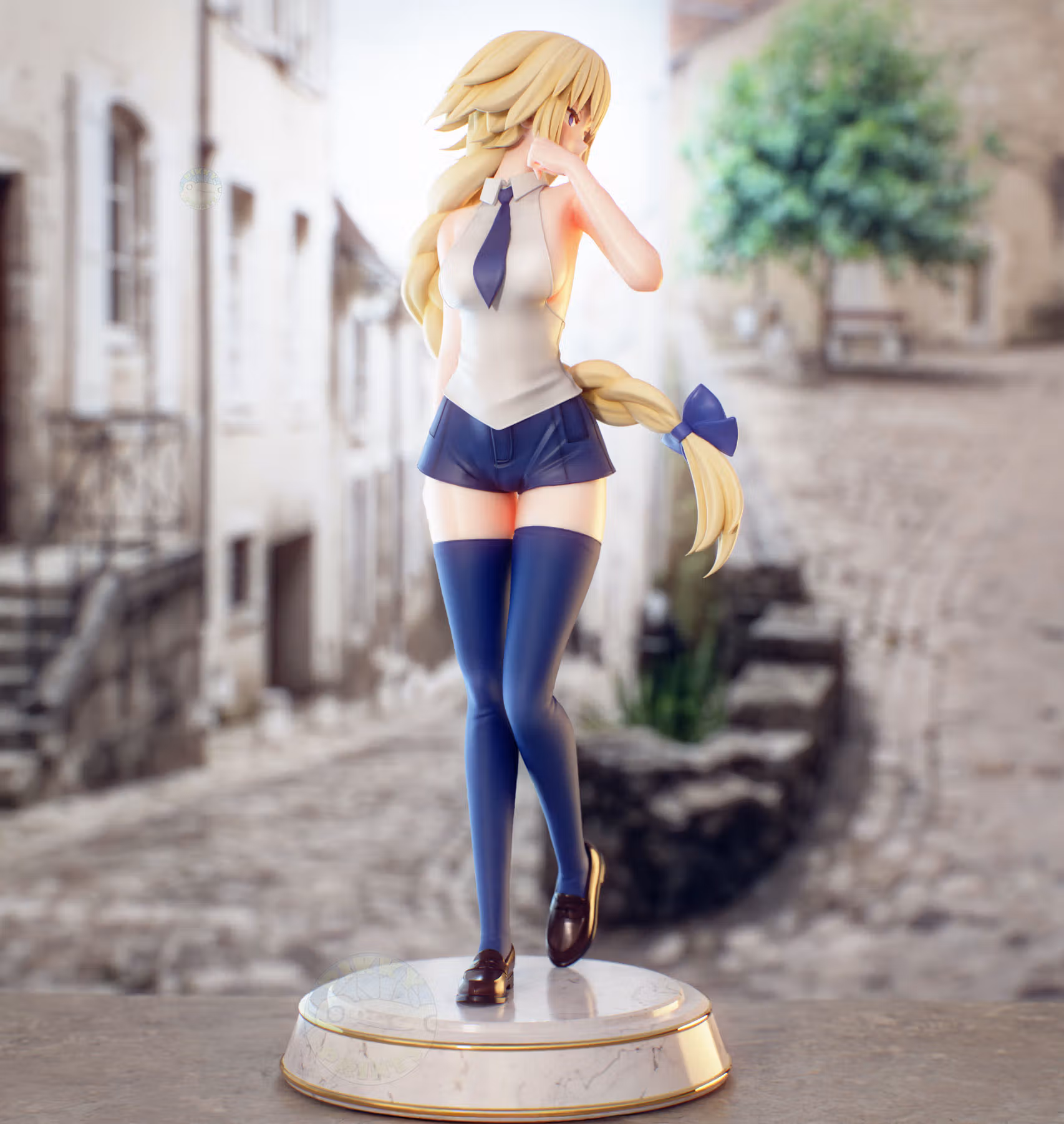 Jeanne D'Arc Statue | Fate Grand Order Fan Art by PikkyPrints SFW 3d printed statue,3d printed,3d printed figure,Jeanne D'Arc Statue,Fate Grand Order Statue,sfw statue