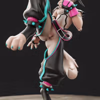 Juri Furry Statue | Street Fighter Fan Art by Anyonensfw SFW,NSFW,Futa 3d printed,3d printed statue,nsfw statue,futa statue,furry statue,Juri Furry Statue,Street Fighter,futa figurines,futanari figurines,futanari statue