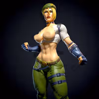Sonya Blade Statue | Mortal Kombat Fanart von Yan-H SFW,NSFW 3d printed statue,3d printed,nsfw statue,3d printed figure,Sonya Blade statue,Mortal Kombat statue