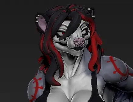 Opossum E-Girl Furry Statue | Original Fan Art by MorganMorningstar NSFW,Futa 3d printed statue,3d printed,3d printed figure,Opossum E-Girl Statue,Original Statue,futa statue,futa figurines,futanari figurines,futanari statue,nsfw statue,furry statue