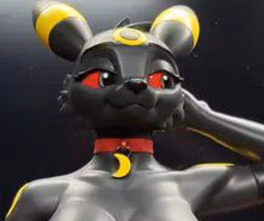 Umbreon Furry Statue | Pokemon Fan Art by YLZX3 NSFW 3d printed,3d printed statue,Pokemon Statue ,Umbreon statue,nsfw statue,furry statue