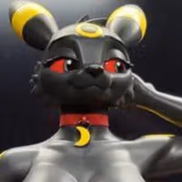 Figura Umbreon Furry | Pokemon Fanart autorstwa YLZX3 NSFW 3d printed,3d printed statue,Pokemon Statue ,Umbreon statue,nsfw statue,furry statue