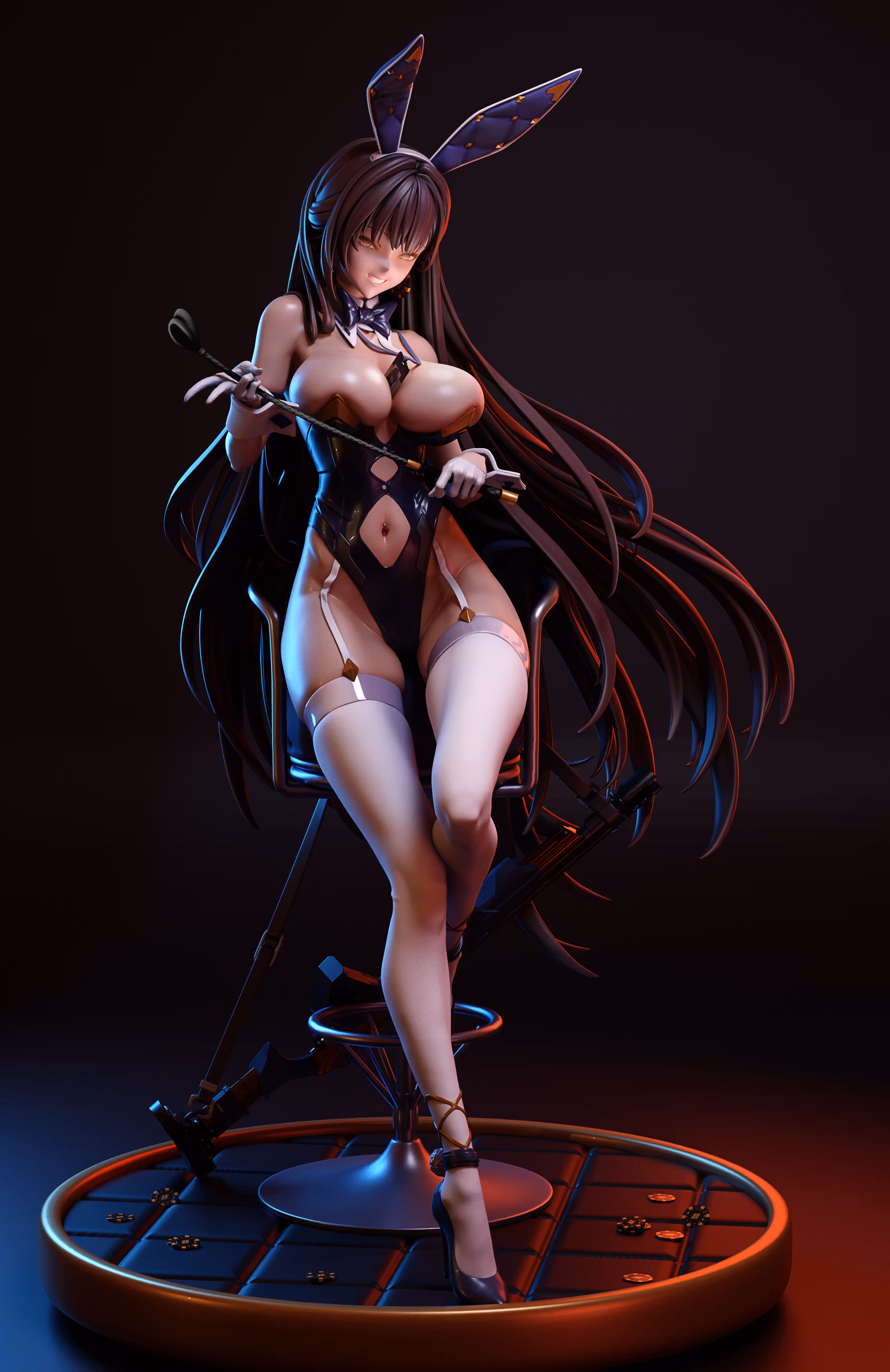 Statue Marciana Bunny | NIKKE Fan art par Kuru Figure SFW 3d printed statue,Marciana Bunny statue,NIKKE statue,3d printed figure,3d printed