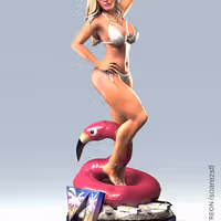Lucia Statue | GTA 6 Fanart von Pop Totem SFW 3d printed statue,3d printed,3d printed figure,Lucia statue,gta statue