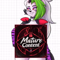 Roxanne v7 Sticker | Five Nights at Freddy's Vinyl-Sticker NSFW furry sticker,roxanne sticker,Nights at Freddy's sticker,nsfw sticker,stickers