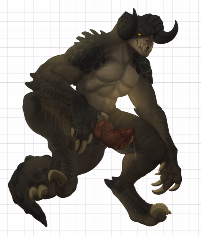 Male Deathclaw Sticker | Fallout Vinyl Sticker NSFW Deathclaw sticker,Fallout sticker,stickers,nsfw sticker